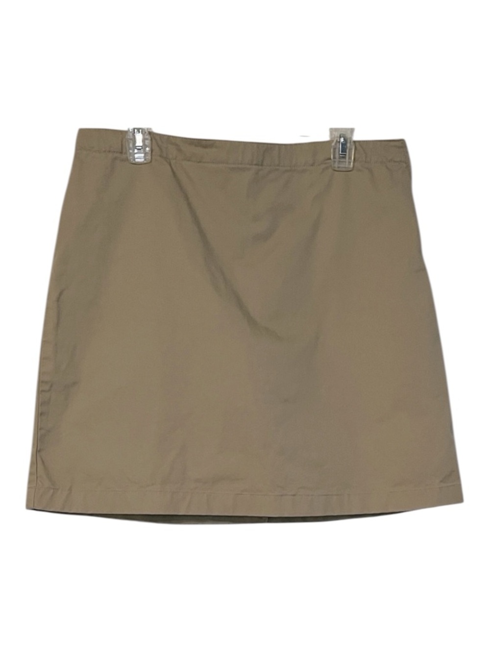 LANDS END SCHOOL UNIFORM ABOVE KNEE CHINOS SKORTS KHAKI TAN PLUS SIZE 16